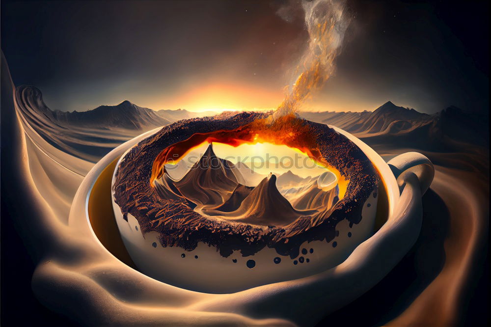 Similar – Image, Stock Photo volcanic eruption Volcano