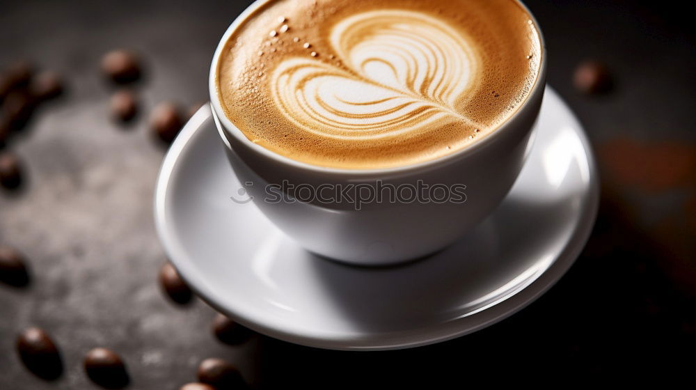 Similar – Image, Stock Photo cappuccino Nutrition