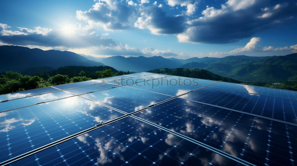 Similar – Image, Stock Photo solar farm Energy industry