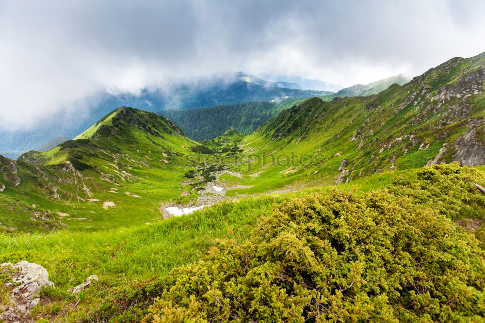 Similar – Via ferrata over the sea of clouds, the Alps