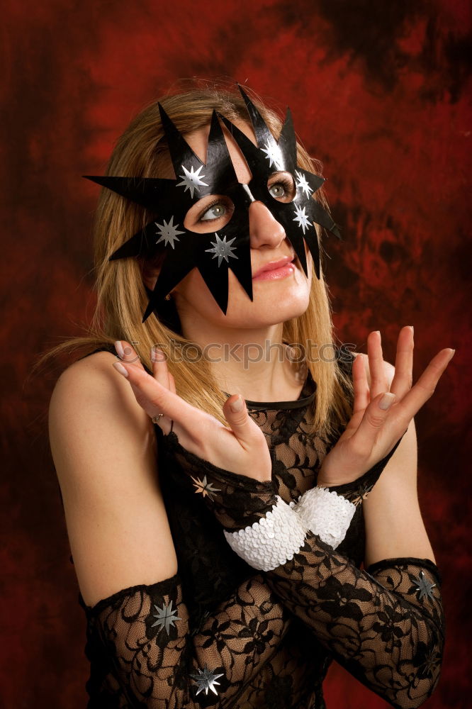 Similar – Image, Stock Photo Woman in dress dancing flamenco on scene