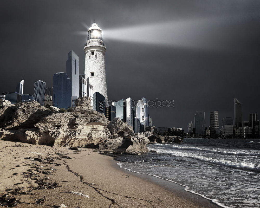 Similar – Image, Stock Photo Paradise, The big city directly at the sea. Long white sand beach and waves. Surfers Paradise is the most sought-after district and also the centre of the Gold Coast in the state of Queensland. / Australia