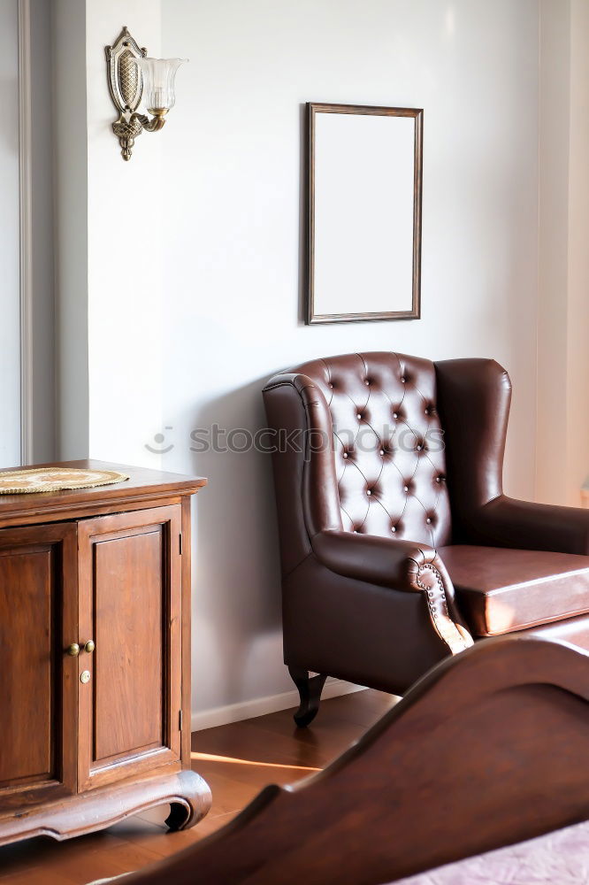 Similar – Image, Stock Photo Chair and fireplace