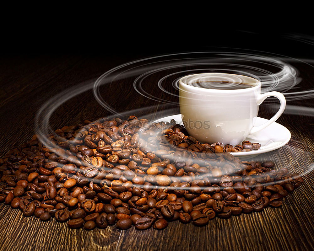 Similar – Image, Stock Photo Cup of coffee on a rustic dark background