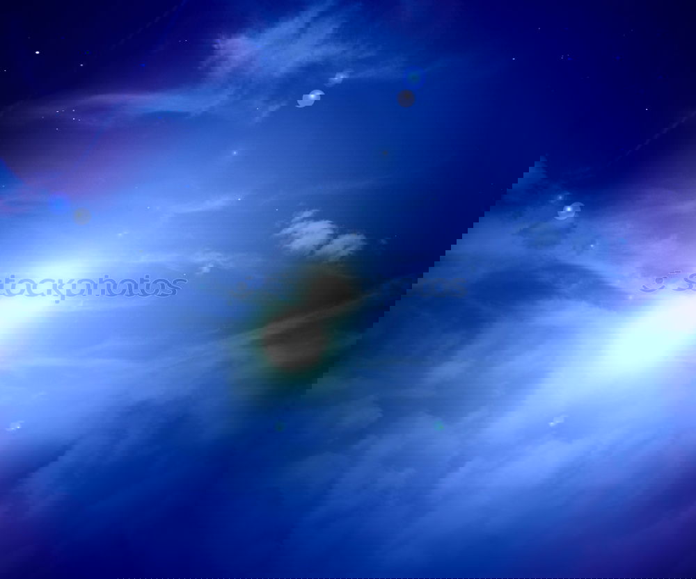 Similar – Image, Stock Photo Light ball of spotlight in front of a violet sky. At an open air event in the Allgäu. Photographer: Alexander Hauk