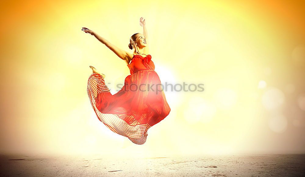 Similar – Young woman dancing in studio