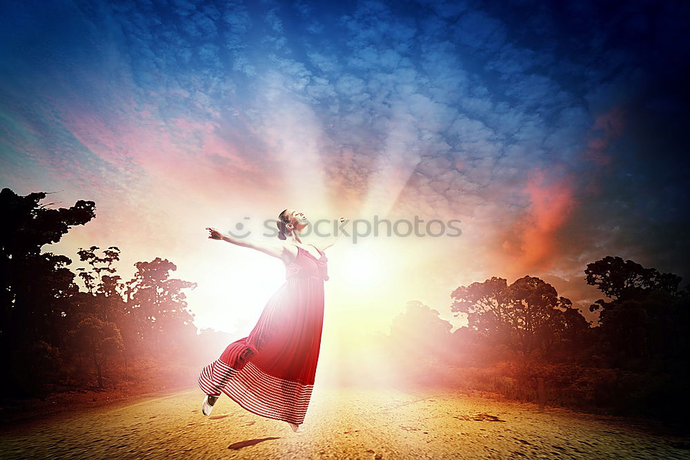 Similar – Image, Stock Photo hair together Joy Happy