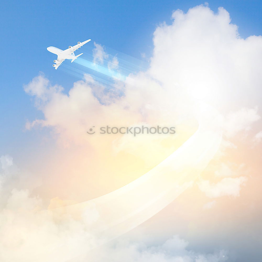 Similar – airplane Airplane Flying