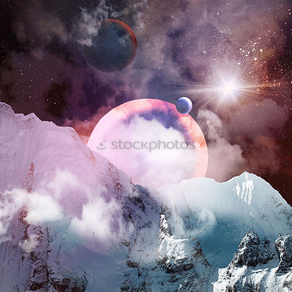 Similar – Image, Stock Photo Alpine fairy tale from the fish eye