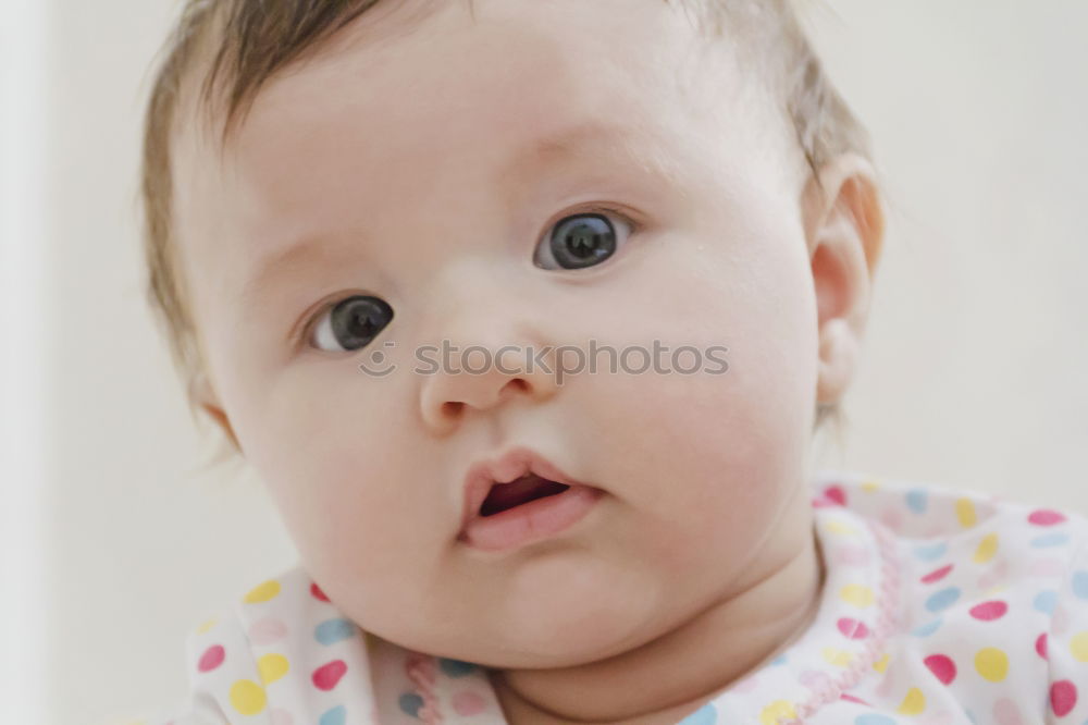 Similar – portrait of a beautiful baby girl at home. Family concept indoor