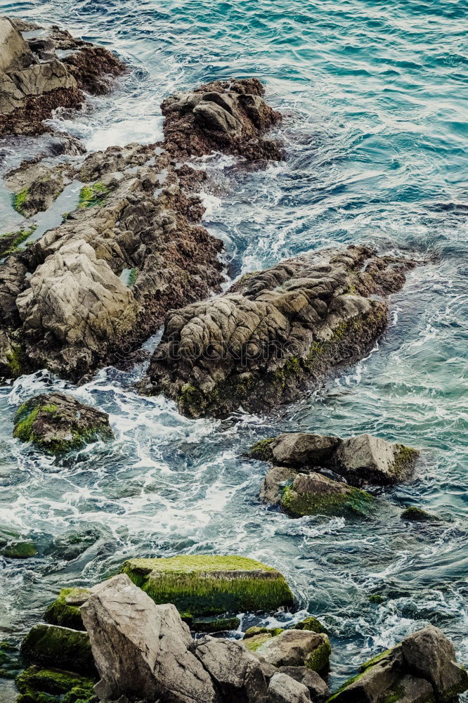 Similar – Image, Stock Photo rocks in the sea Cliff