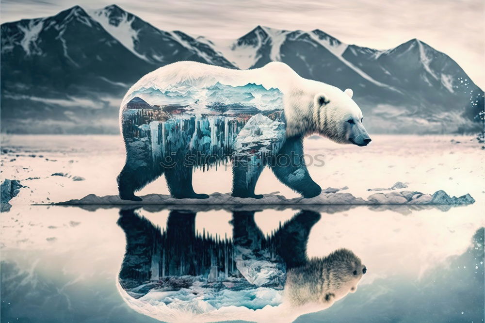 Similar – Image, Stock Photo Glacier pieces on shore of ocean