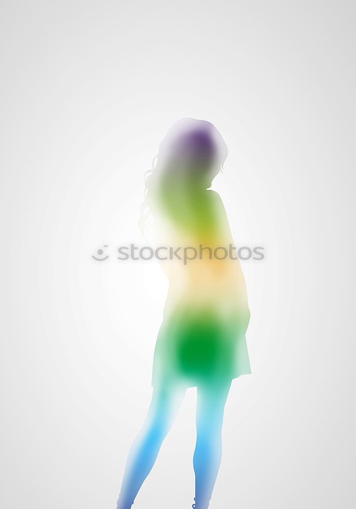 Image, Stock Photo Shadow play 16 Woman Child