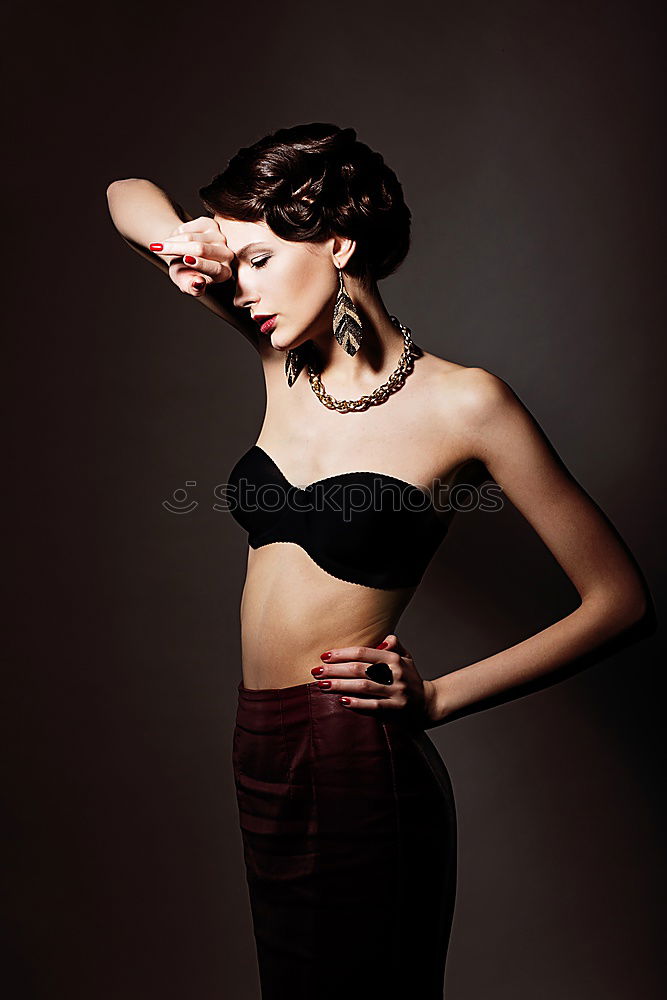 Similar – Image, Stock Photo Seductive woman at night