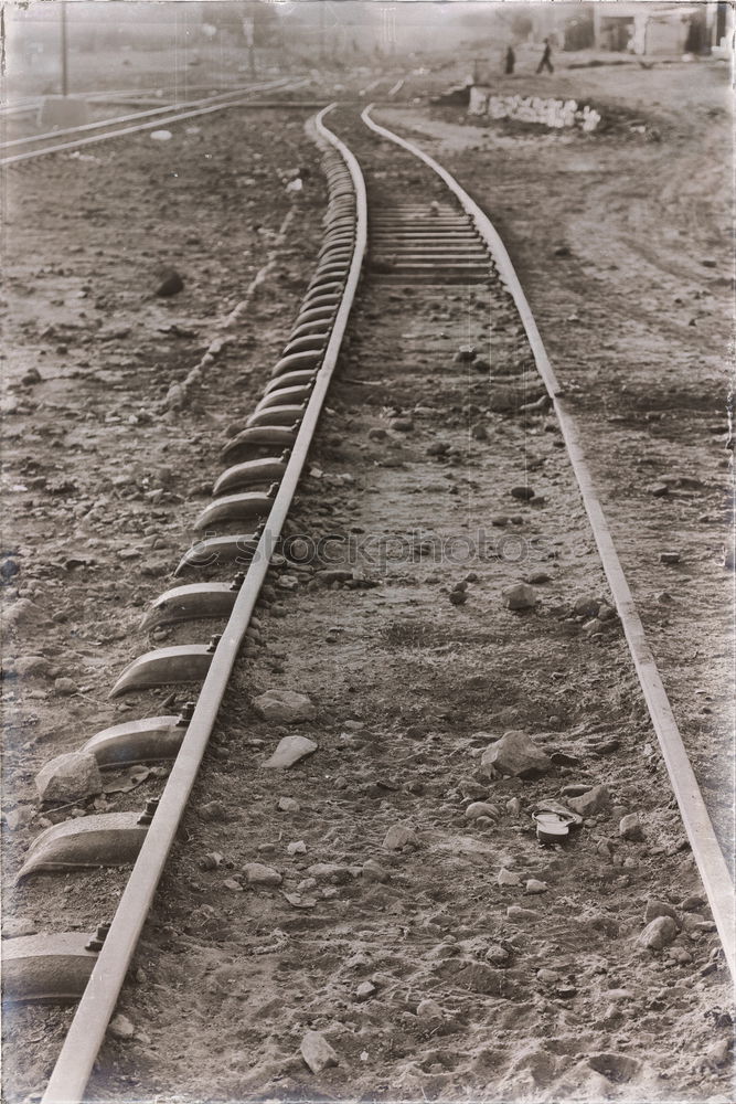 Similar – siding Railroad tracks