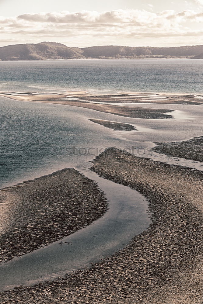 Similar – Image, Stock Photo View to lake and mountains nature