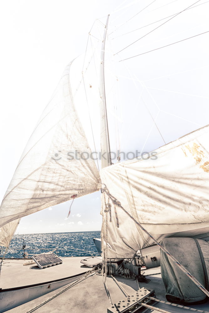 Similar – Image, Stock Photo canvas Sailing Watercraft