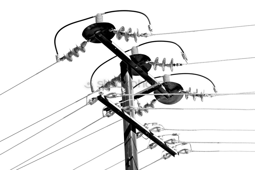 Similar – stromleitungen sind die coolsten leitungen der welt!