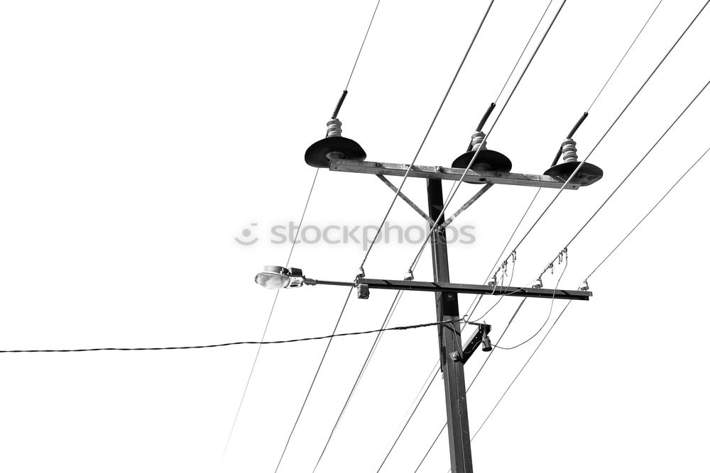 Similar – Image, Stock Photo street lamp with wire cable