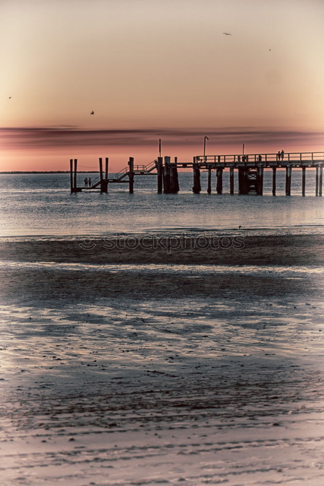 Similar – Image, Stock Photo Seebrücke Ahlbeck on Usedom at sunrise_001