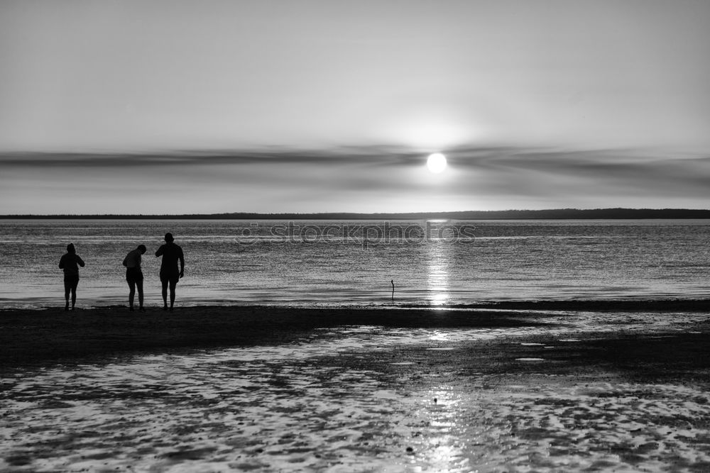 Similar – Image, Stock Photo Hike over the frozen Müggelsee lake