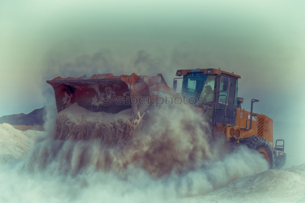 Foto Bild lonely machine Baustelle