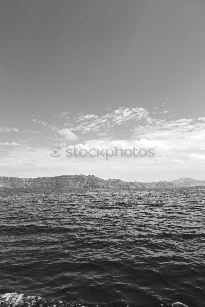 Similar – Image, Stock Photo The dinghy is pulled along on the long line