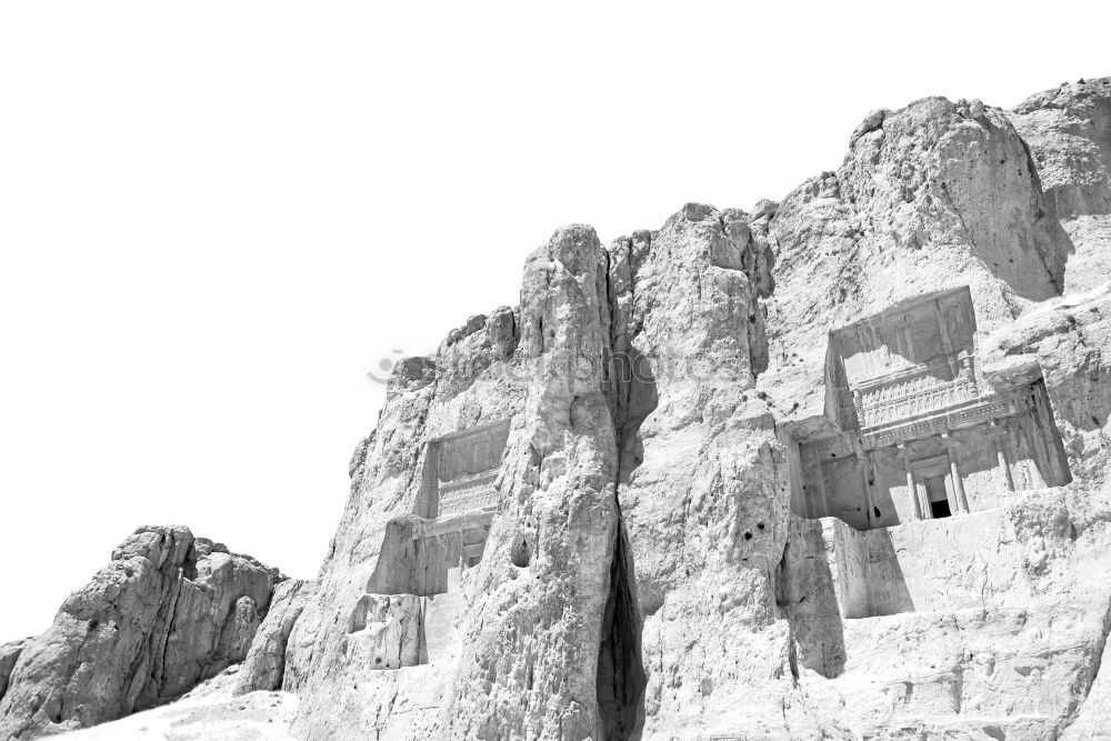 Similar – Image, Stock Photo Cliffs, rocks and desert landscape in the Moon Valley of the Atacama Desert