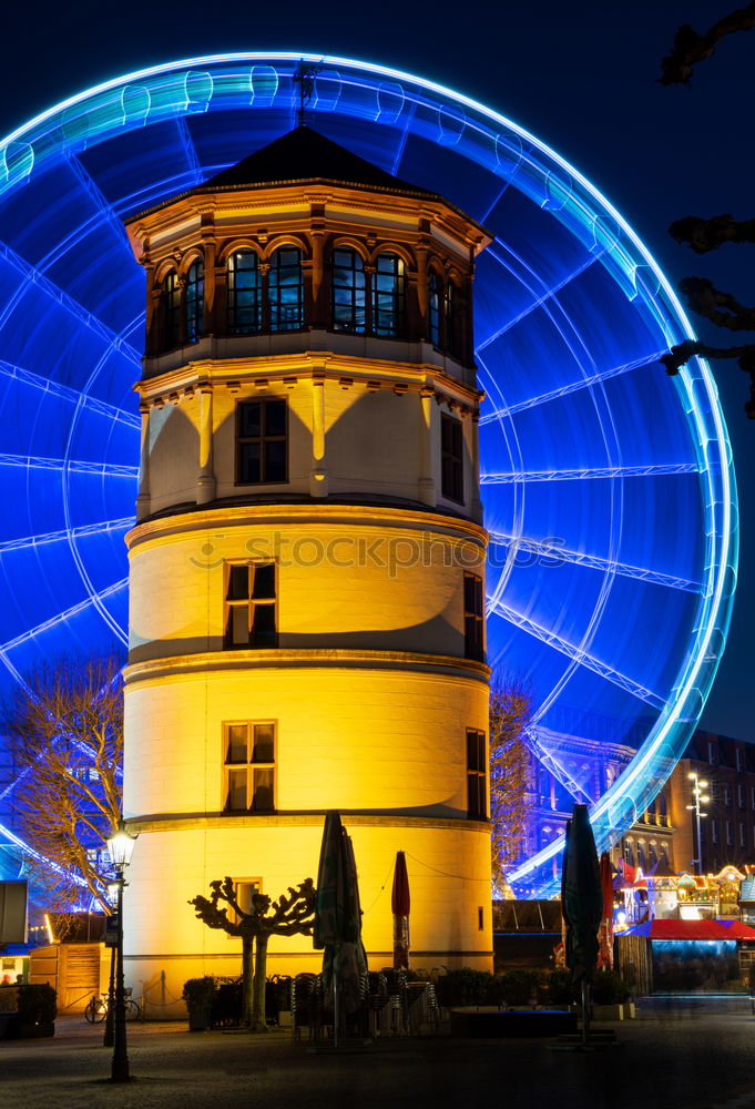 Similar – Image, Stock Photo Karlsruhe Castle with Ferris Wheel at Night