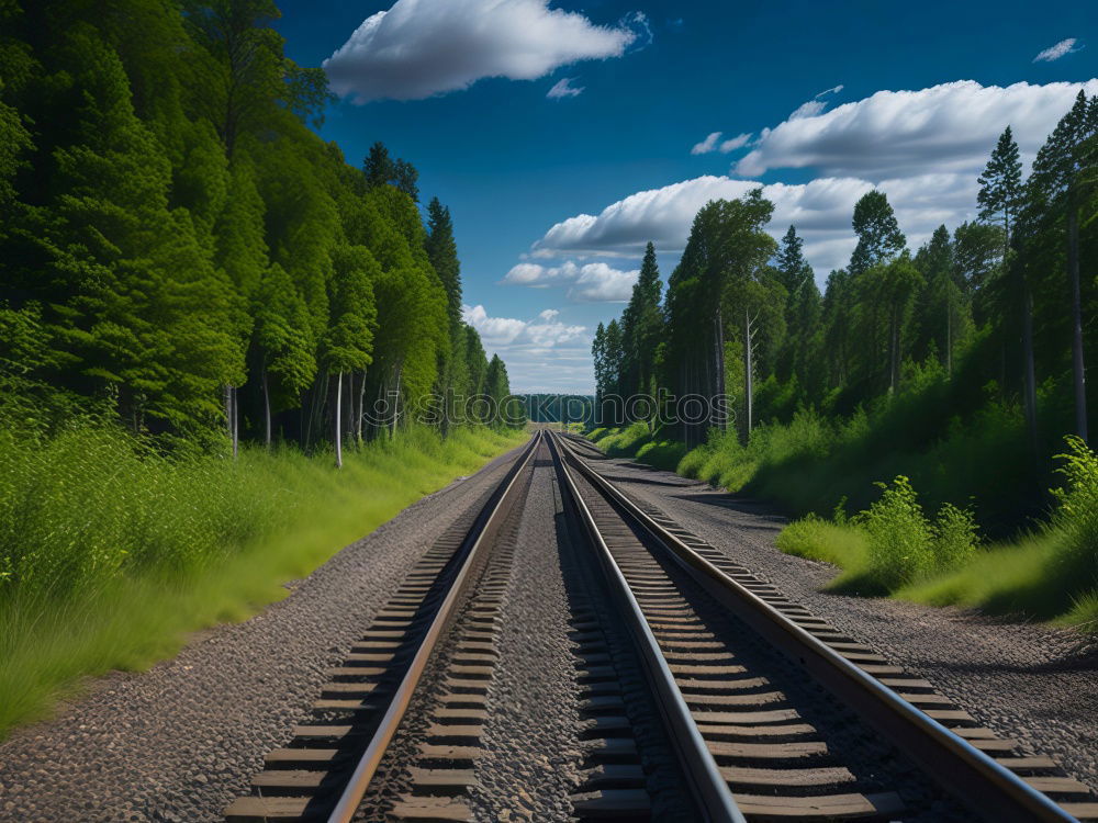 Similar – Image, Stock Photo colored rails Environment