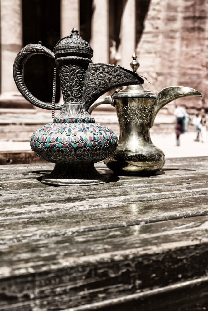 in the site of petra jordan the traditional coffe