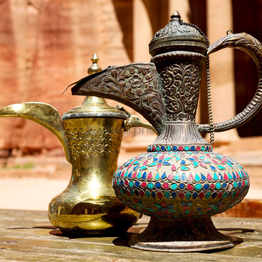 Similar – in the site of petra jordan the traditional coffe