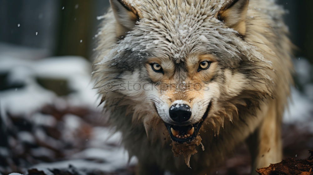 Similar – Image, Stock Photo inquisitiveness Wolf Snout