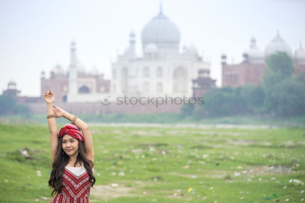 Similar – Image, Stock Photo at the Taj Mahal Woman