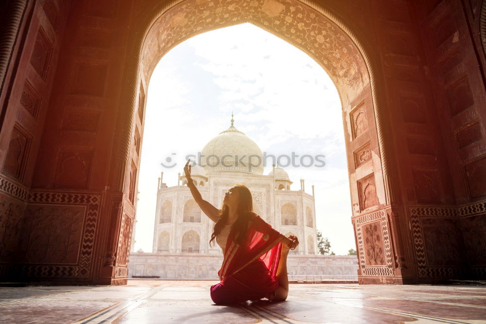 Similar – Image, Stock Photo at the Taj Mahal Woman