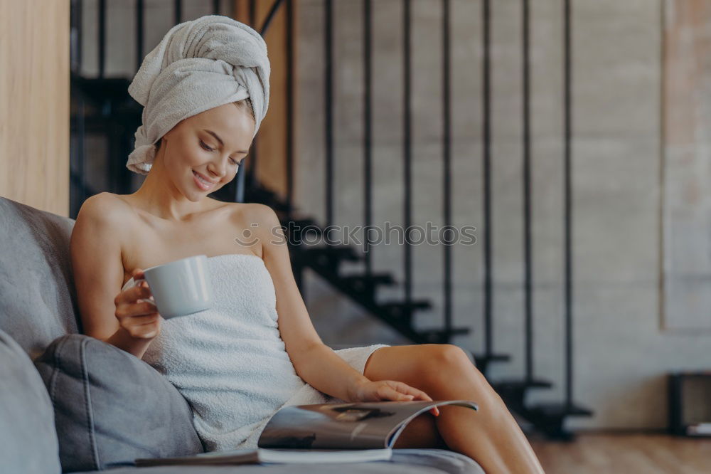 Similar – Image, Stock Photo Pretty woman sitting on chair