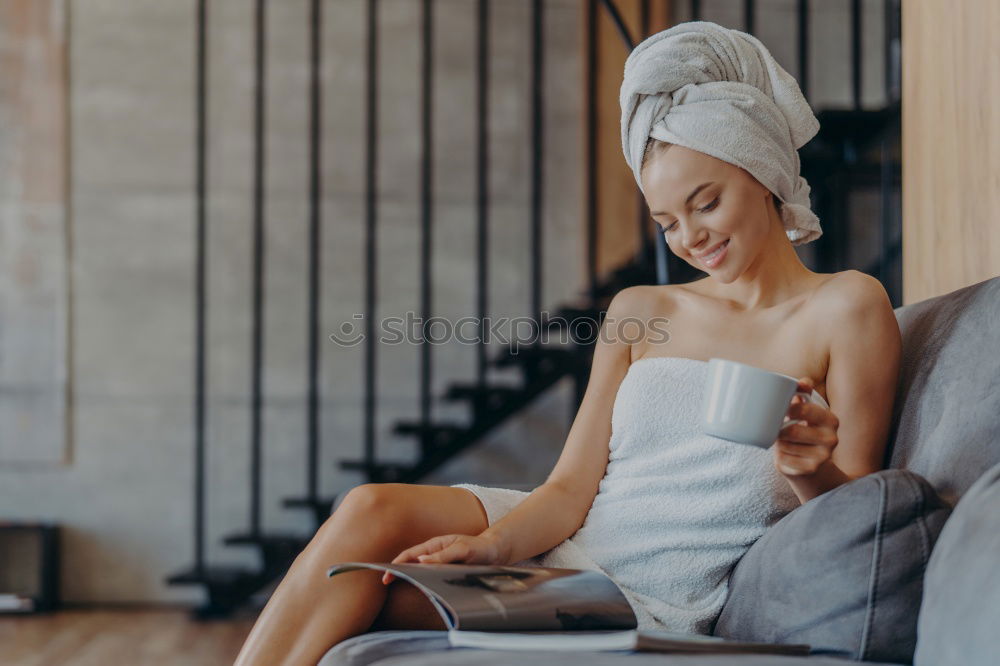 Similar – Image, Stock Photo Pretty woman sitting on chair