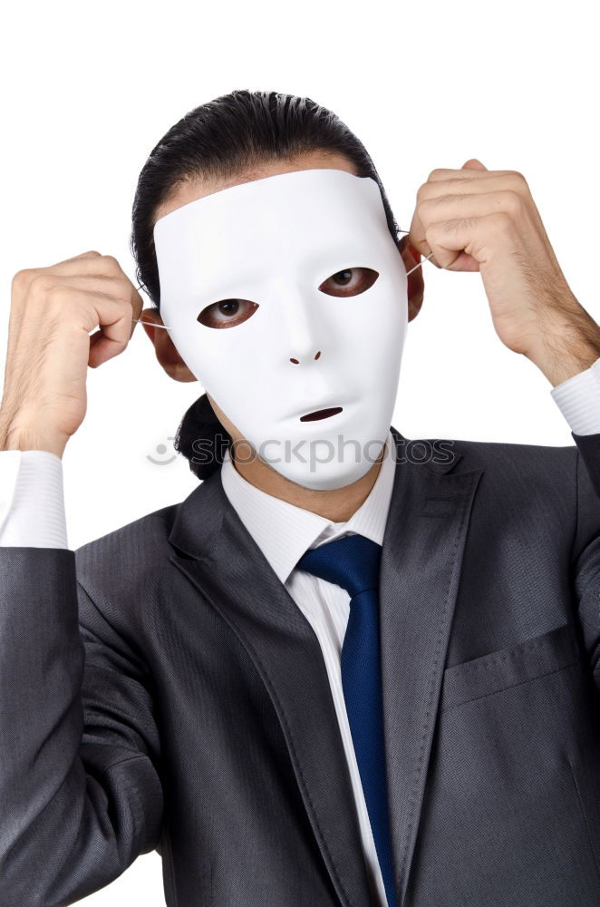 Similar – young man with mask