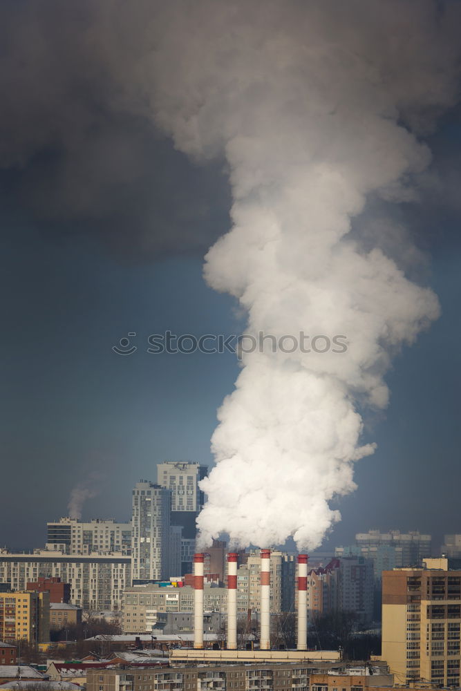 Similar – Image, Stock Photo Smoking vent Clouds