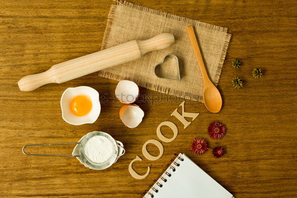 Similar – Image, Stock Photo dough and ingredients