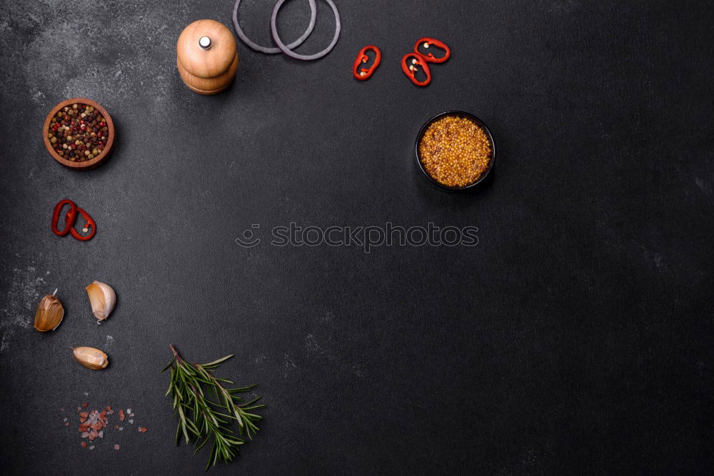 Similar – Ingredients for healthy soup or vegetables stew with orange color vegetarian ingredients : pumpkin, carrots, sweet potatoes , turmeric, ginger and chili on kitchen table background, top view.