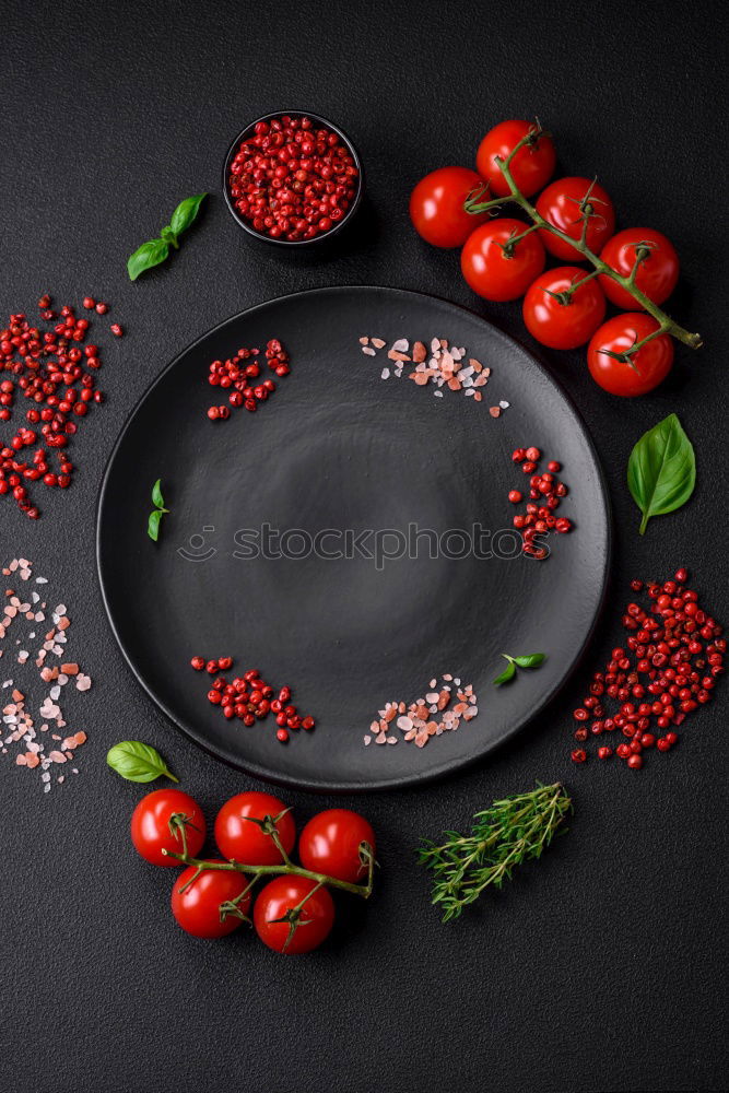 Similar – Image, Stock Photo two raw eggs in eggshell, fresh red cherry tomatoes