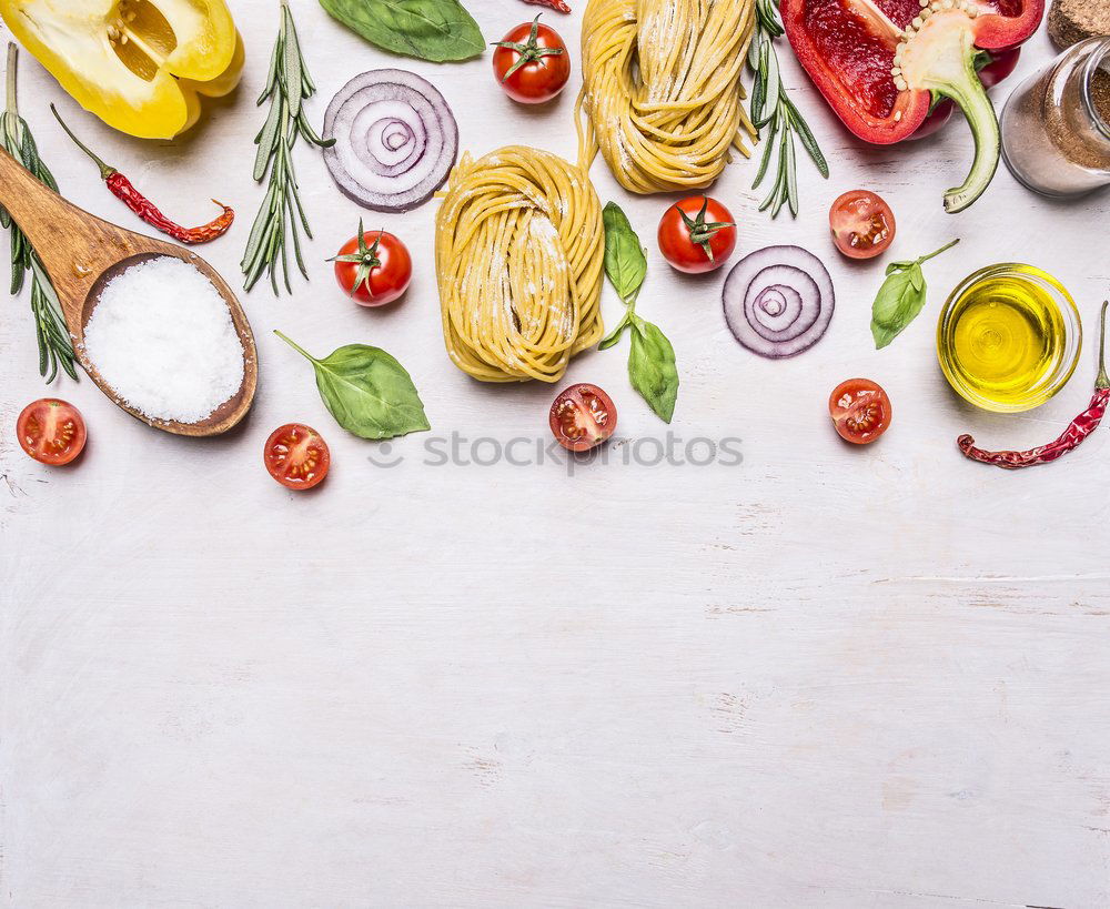 Similar – Various seafood on a blue background