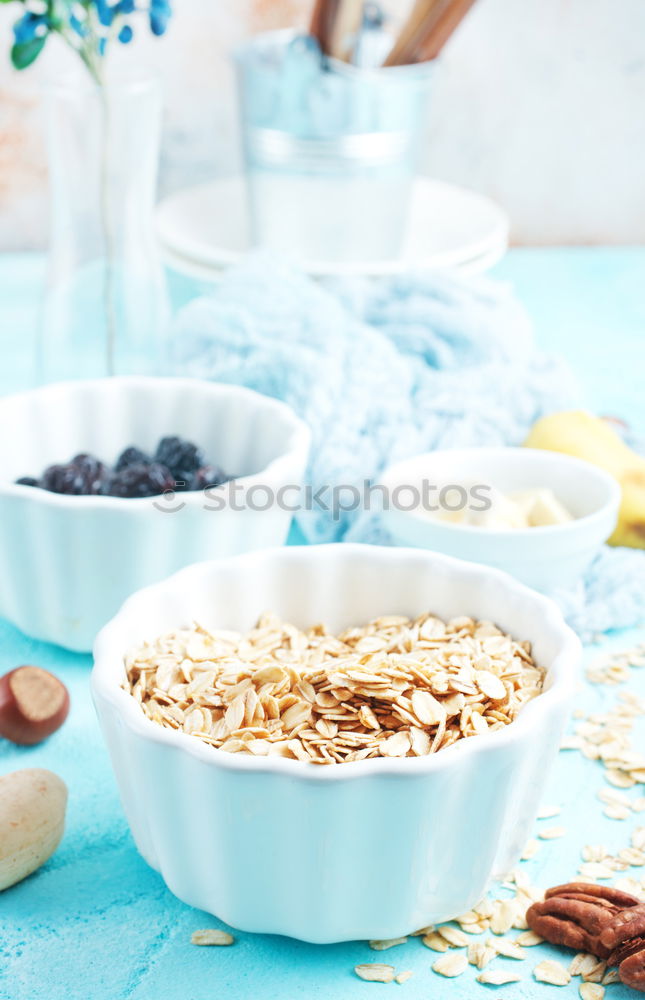 Similar – organic fresh blueberry and cereal