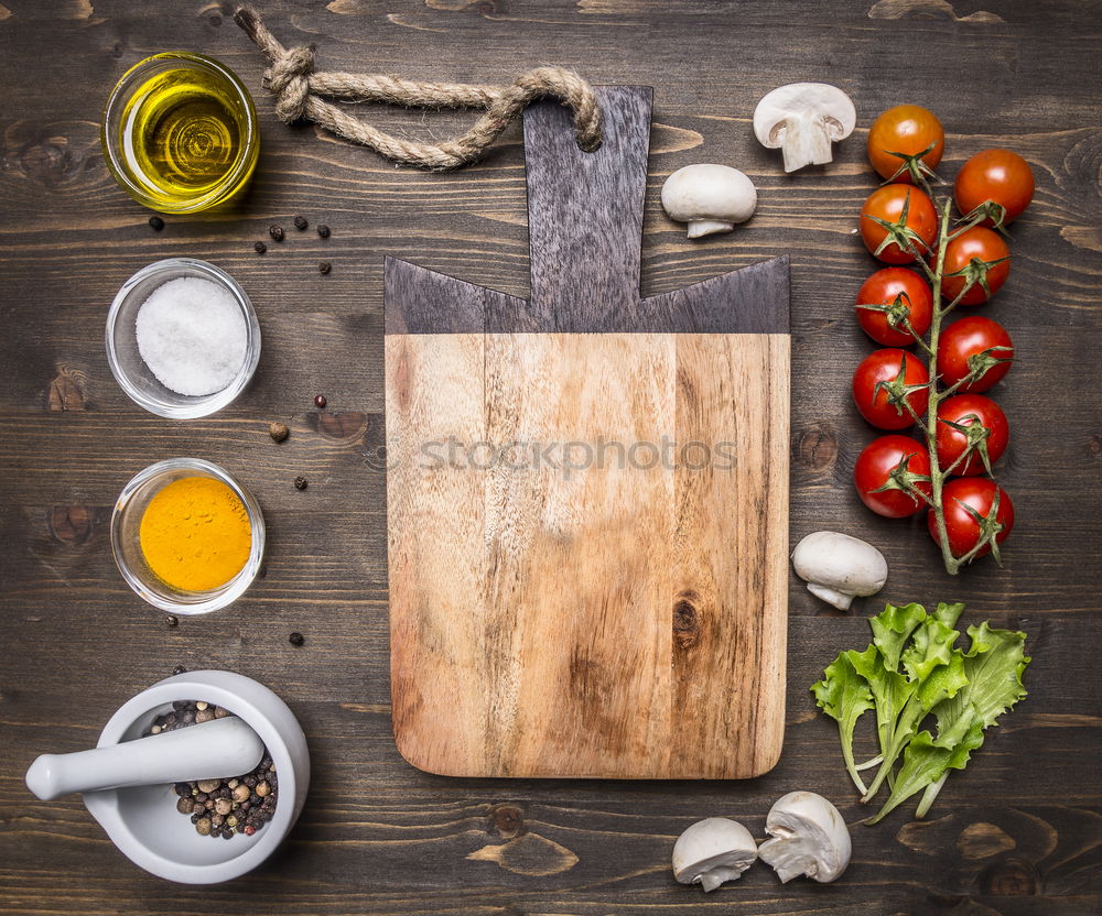 Similar – Image, Stock Photo Vegetarian Ingredients For Pearl Barley Salad