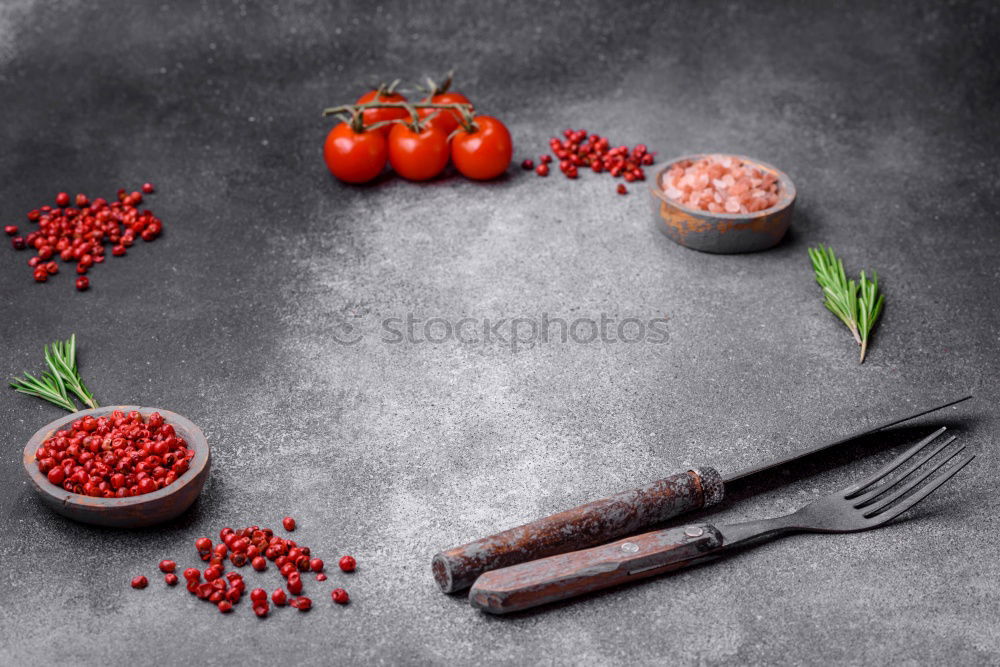 Image, Stock Photo Sliced cherry tomatoes on cutting board