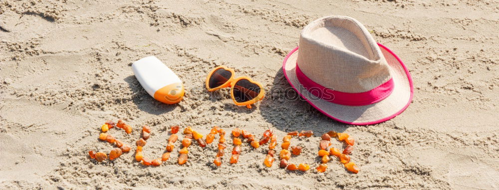 Similar – Image, Stock Photo Towel, floats, water gun and sunscreen on the beach