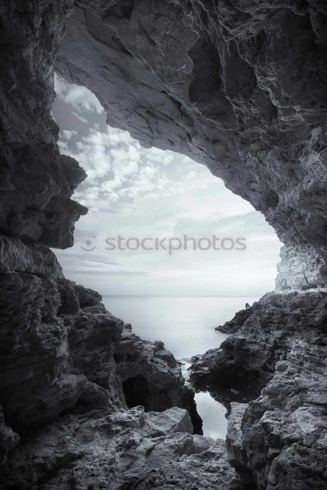 Image, Stock Photo shadow running New Zealand