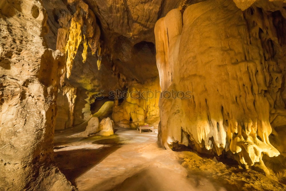 Similar – Canyon or lake ? Lava Cave