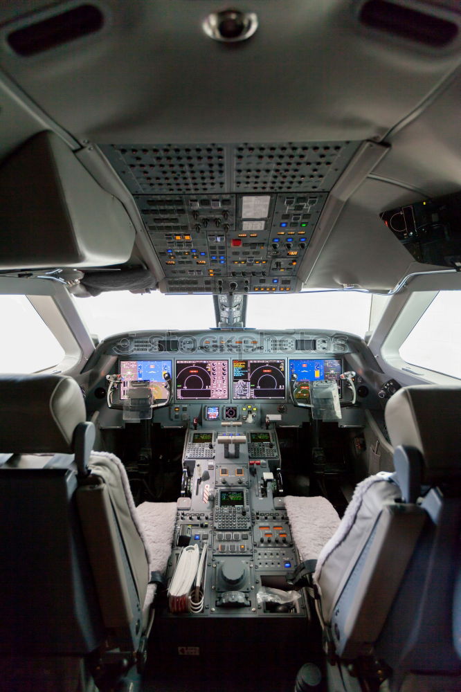 Similar – Interior of a pilot cockpit cabin private jet